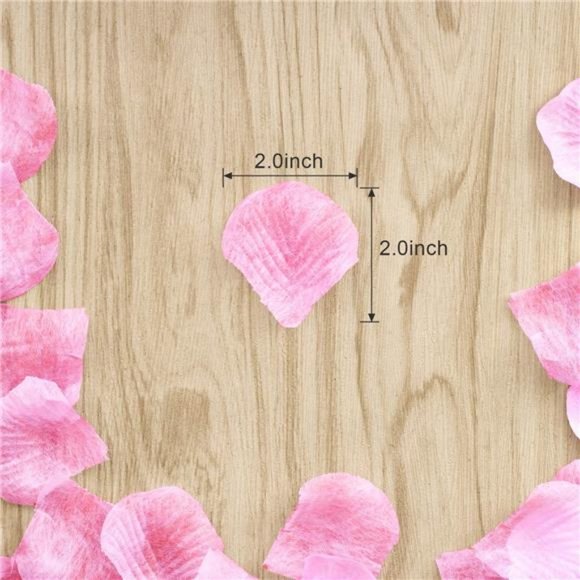 1200PCS Artificial Silk Rose Petals DecorationRomantic Night Wedding Event Party - Picture 3 of 5